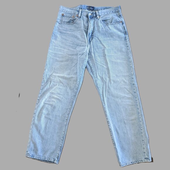 GAP Denim Lightwash Straight Leg Jeans 33/30 - Picture 1 of 8